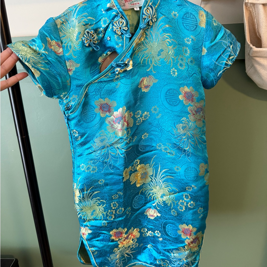 Floral Blue Traditional Dress